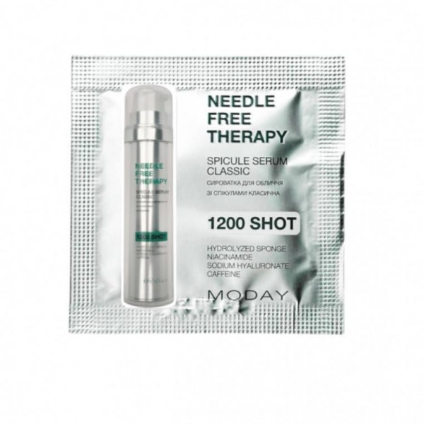 Сироватка для обличчя Moday Needle-Free Therapy Spicule Serum 1200 SHOT зі спікулами 3 мл Сироватка для обличчя Moday Needle-Free Therapy Spicule Serum 1200 SHOT зі спікулами 3 мл