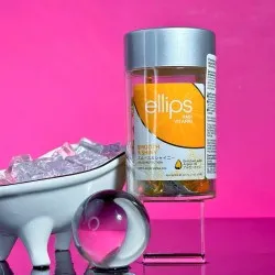 Вітаміни для волосся Ellips Hair Vitamin Treatment Розкішне сяйво з маслом Алое Віра (банку 50 шт.)