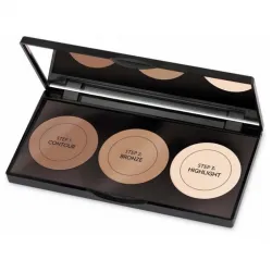 Бронзатор и Хайлайтер Golden Rose Contour Powder Kit 3 in 1 (пудра-контур)