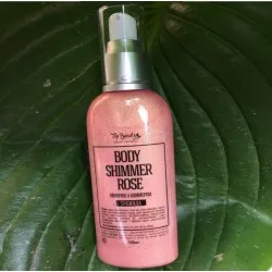 Молочко з шиммером для тіла з відтінками золота, перлів та бронзи Top Beauty Body Shimmer 100мл Рожевий