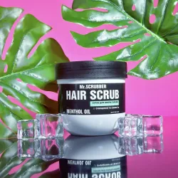 Скраб для шкіри голови та волосся з ментоловим маслом та кератином Mr.Scrubber Hair Scrub Menthol Oil 250 г
