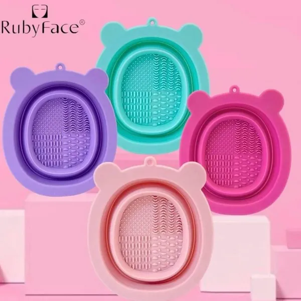 Силиконовая миска для мойки кисточек и спонжей Ruby Face Mini-folding clean bowl Силиконовая миска для мойки кисточек и спонжей Ruby Face Mini-folding clean bowl